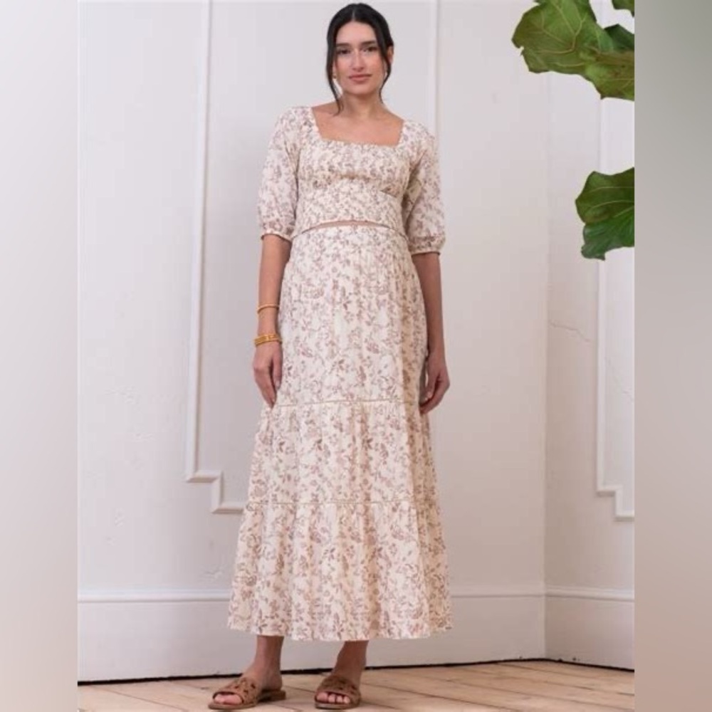 Seraphine Maternity Cotton Floral Co-ord set